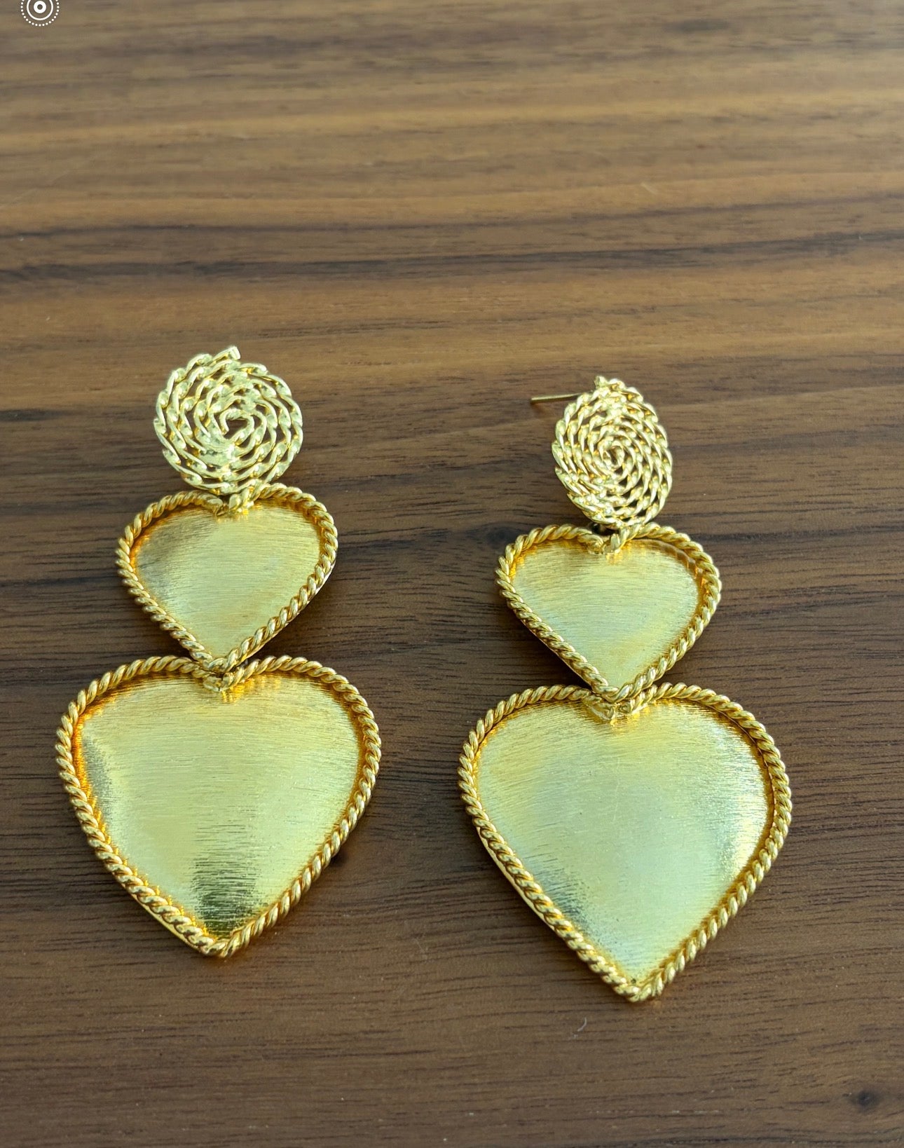Heart Shaped Dangle Earrings
