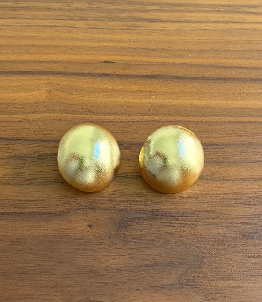XL Gold Tone Round Studs