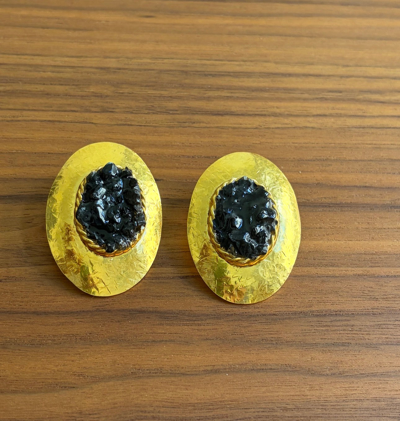 Jade Oval Earring
