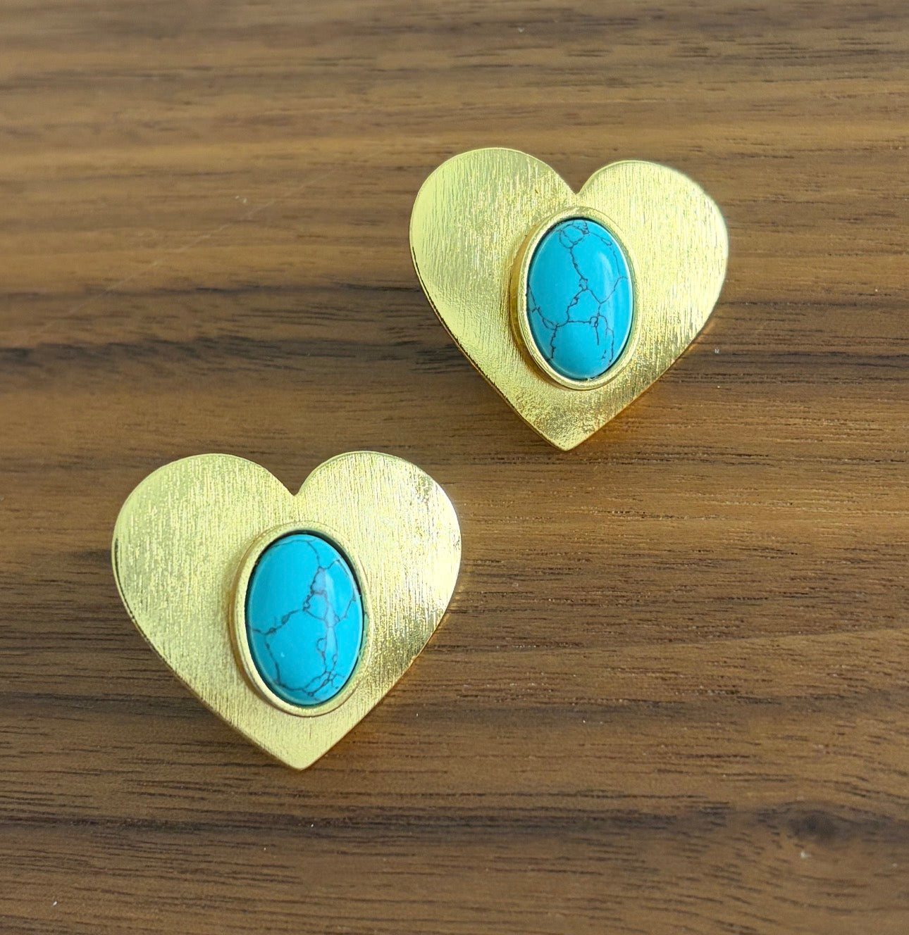 Heart Turquoise Earrings
